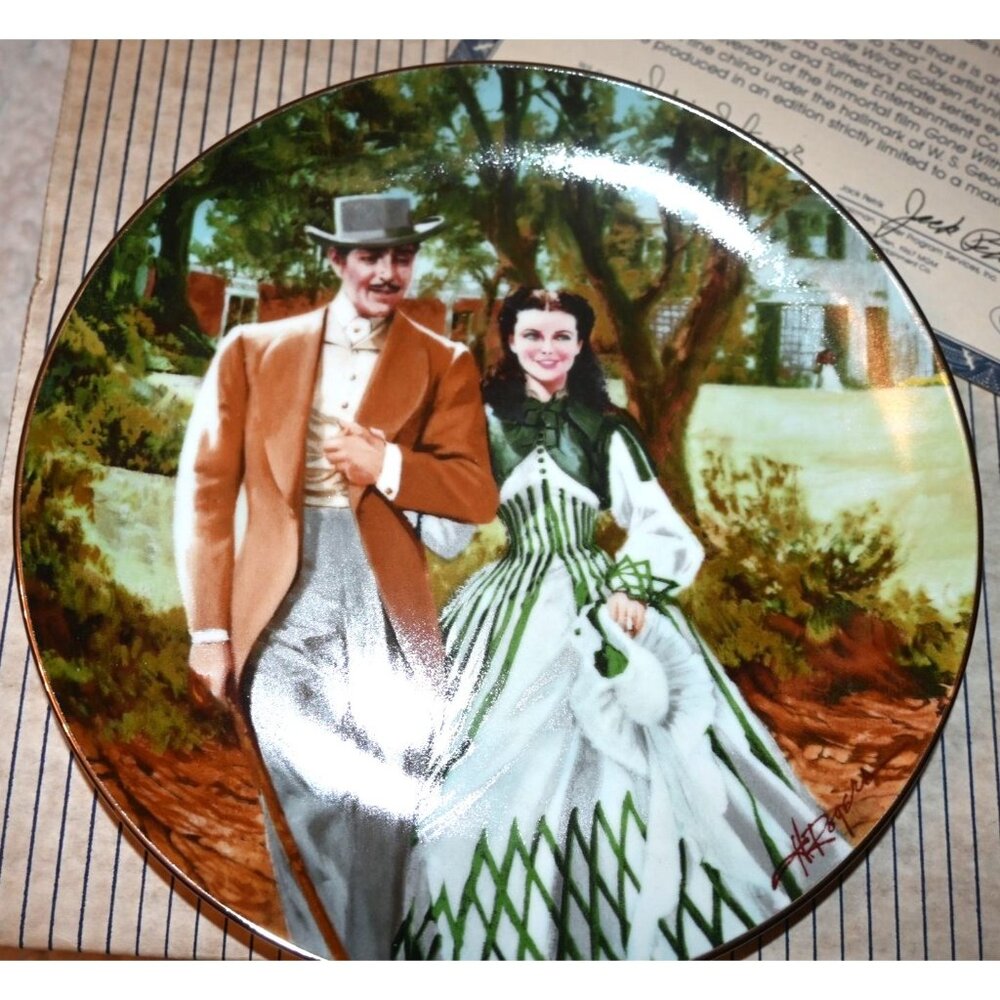Gone With the Wind: Golden Anniversary - "Home to Tara" Collector Plate Issued i